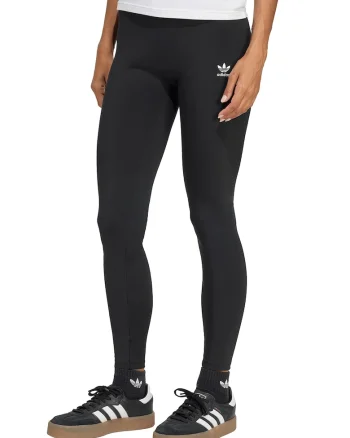 Colanti cu talie inalta si logo Essentials, Negru