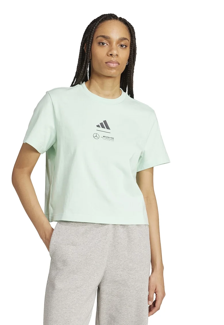 Tricou cu logo pentru antrenament, Verde pal