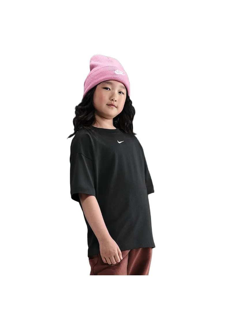 Tricou  Sportswear Oversized JR II3576-010, Fete, Negru