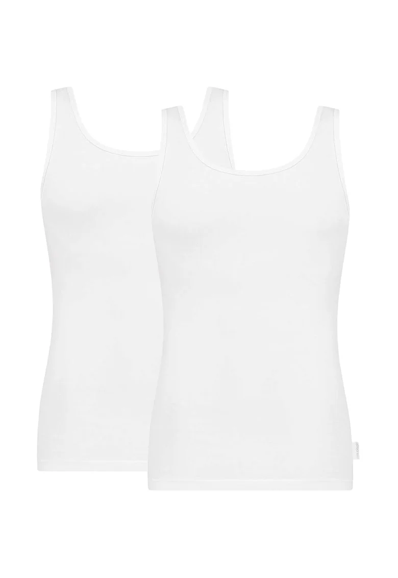 Set de topuri uni 13211 - 2 piese, Alb