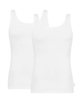 Set de topuri uni 13211 - 2 piese, Alb