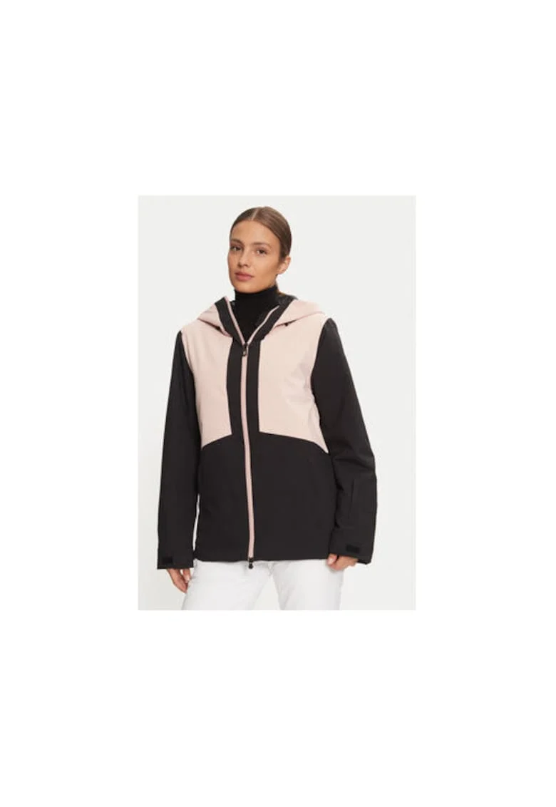Geaca ski dama,  304735332, Poliester, Negru, Negru/Roz