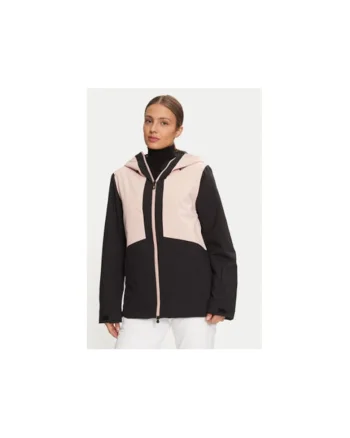 Geaca ski dama,  304735332, Poliester, Negru, Negru/Roz