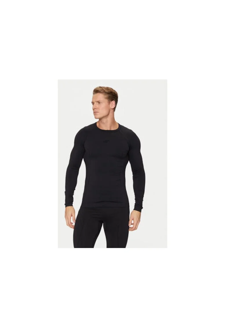 Bluza termica barbati,  303945916, Poliamida, Negru, Negru