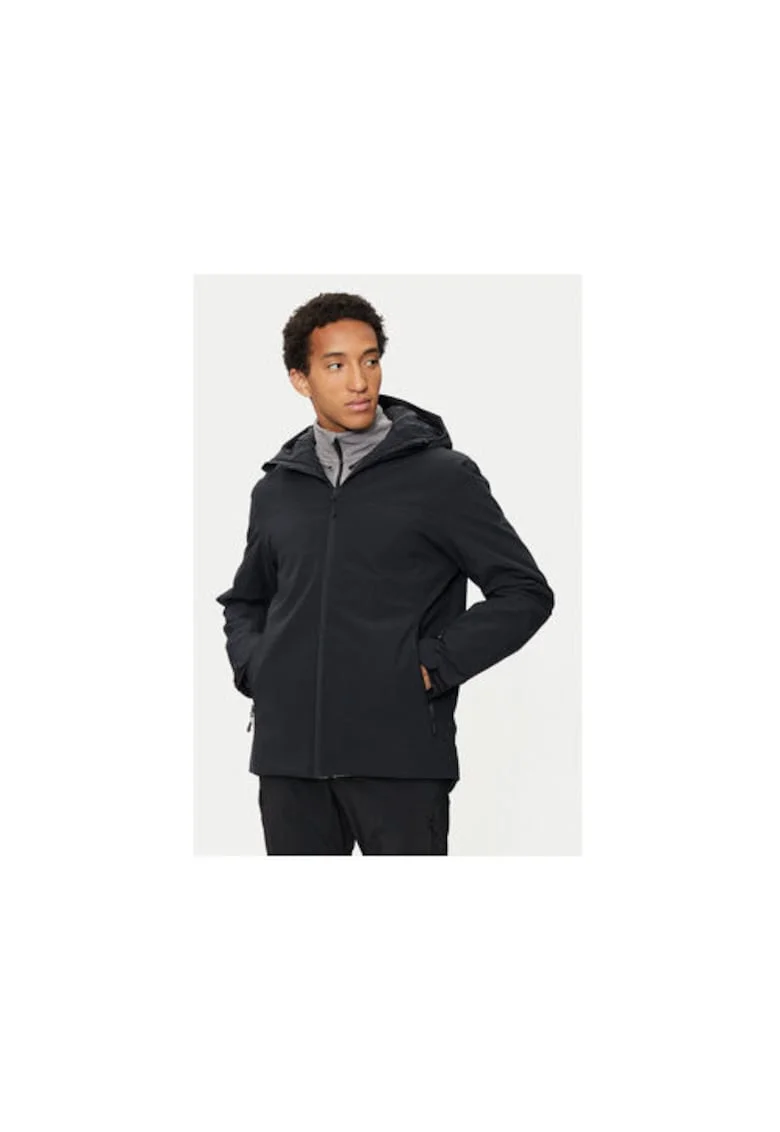 Geaca ski barbati,  303945497, Poliester, Negru, Negru