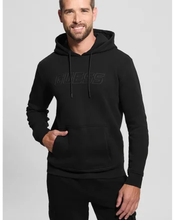 Hanorac cu buzunar kangaroo, pentru fitness, Negru