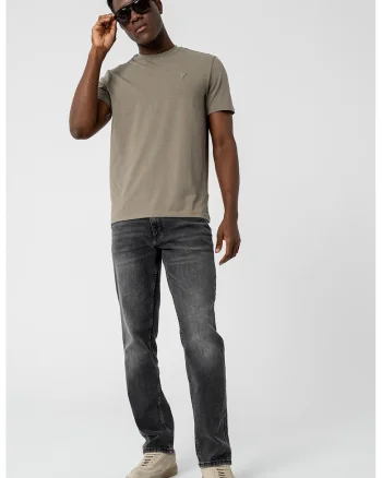 Tricou din amestec de modal, pentru fitness, Kaki