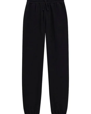 Pantaloni de trening din bumbac cu snur, Negru
