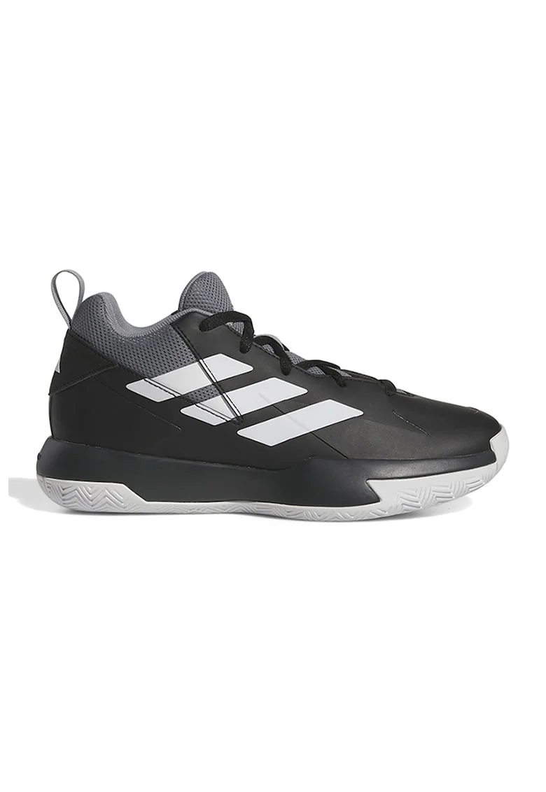 Pantofi mid-cut Cross Em Up pentru baschet, Negru/Gri