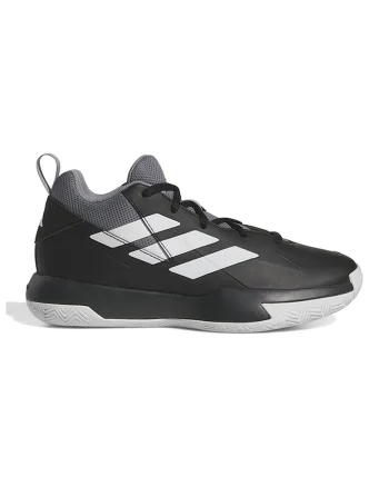 Pantofi mid-cut Cross Em Up pentru baschet, Negru/Gri