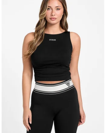 Top crop pentru fitness, Negru