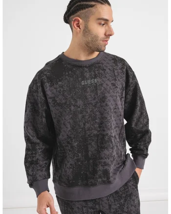 Bluza de trening cu logo, pentru fitness, Negru