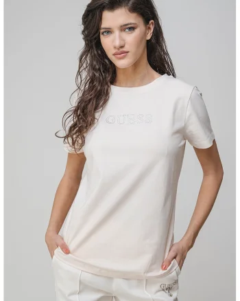 Tricou cu logo, pentru fitness, Alb murdar