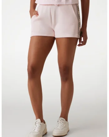 Pantaloni scurti cu snur, pentru fitness, Negru/Roz deschis