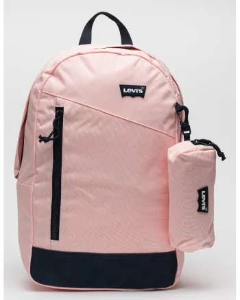 Rucsac cu logo, Negru/Roz pastel