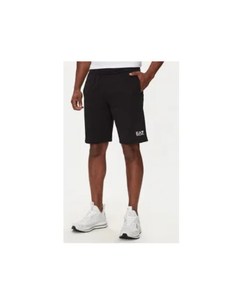 Pantaloni scurti sport barbati  Emporio Armani, 8NPS65 PJVRZ, Bumbac, Negru, Negru