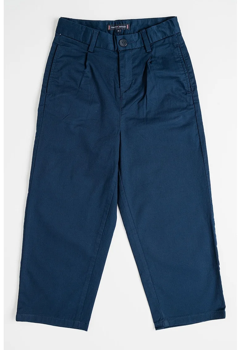 Pantaloni uni cu talie ajustabila, Albastru ultramarin