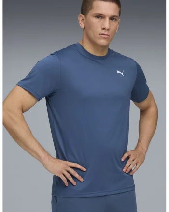Tricou cu detaliu logo pentru fitness Essentials, Albastru inchis