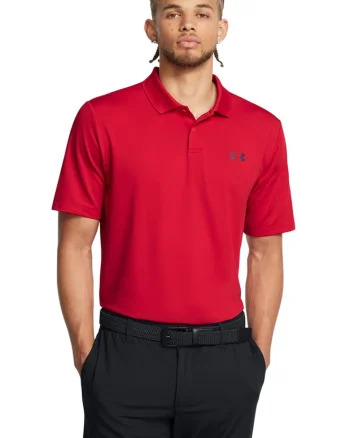 Tricou polo pentru golf Performance 3.0, Rosu