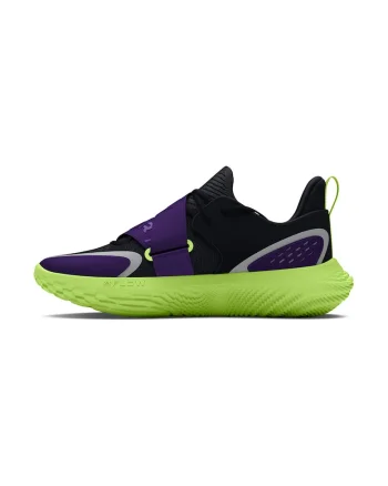 Pantofi Flow Futr X4 pentru baschet, Negru/Gri deschis/Verde pal