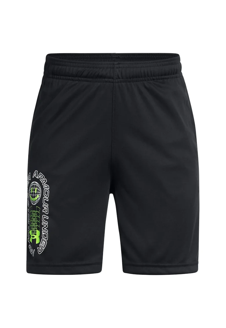 Pantaloni scurti cu talie elastica pentru fitness, Negru