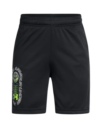 Pantaloni scurti cu talie elastica pentru fitness, Negru