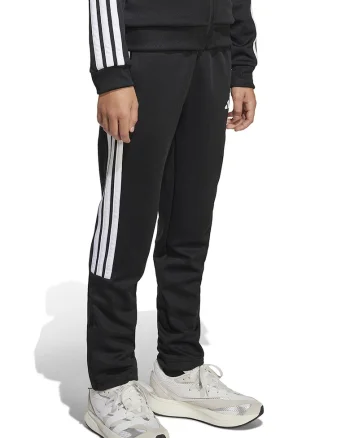Pantaloni de trening House of Tiro, Negru/Alb optic