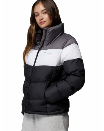 Geaca cu model colorblock Puffect™ II, Negru/Gri/Alb optic