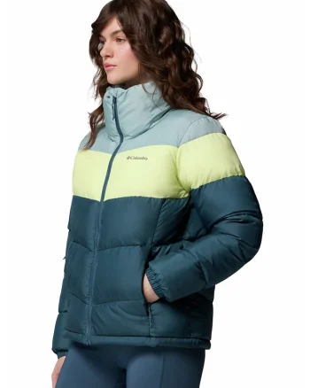 Geaca cu model colorblock Puffect™ II, Albastru pastel/Albastru inchis/Galben pal