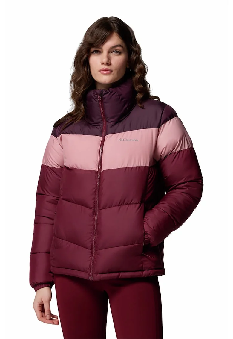 Geaca cu model colorblock Puffect™ II, Visiniu/Violet tyrian/Roz prafuit