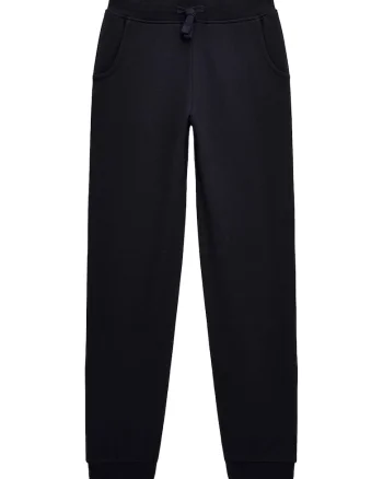 Pantaloni de trening de bumbac talie ajustabila, Albastru inchis/Bleumarin