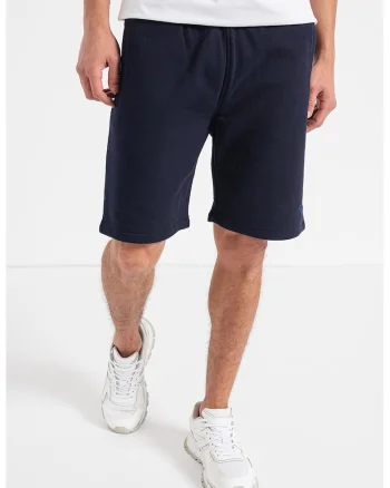 Pantaloni scurti cu snur in talie, pentru fitness, Bleumarin