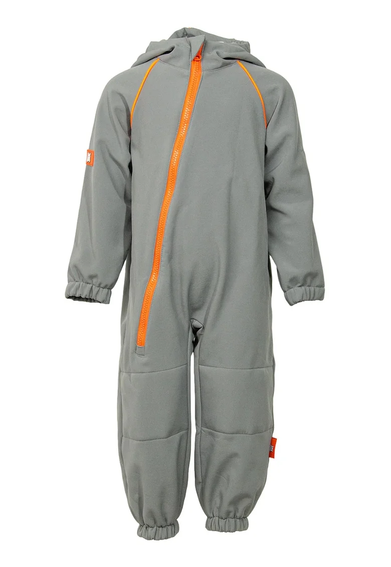Salopeta impermeabila cu gluga Softshell, Gri