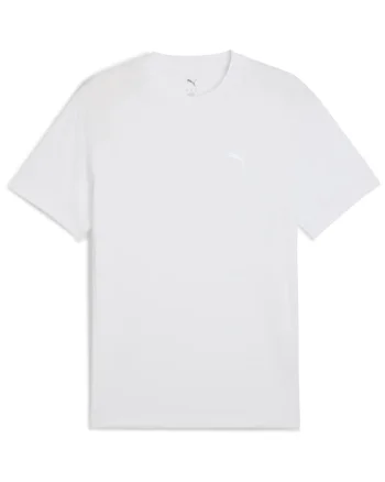 Tricou cu decolteu la baza gatului si logo Evostripe, Alb