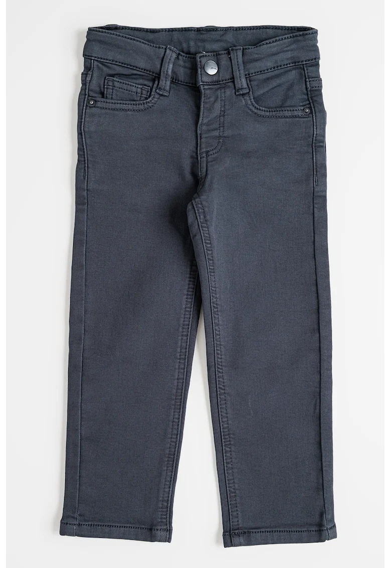 Blugi slim fit cu design 5 buzunare, Gri inchis