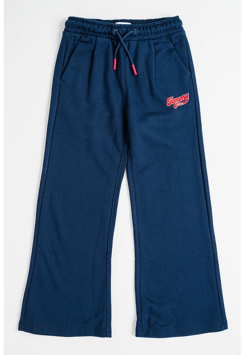 Pantaloni de trening evazati cu snur, Albastru ultramarin