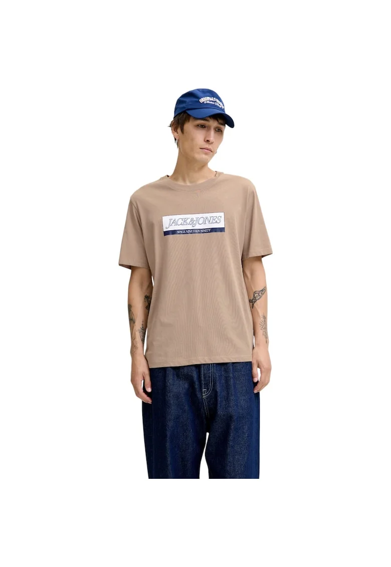 Tricou JACK &JONES Inwood Block Branding 50181, Maro