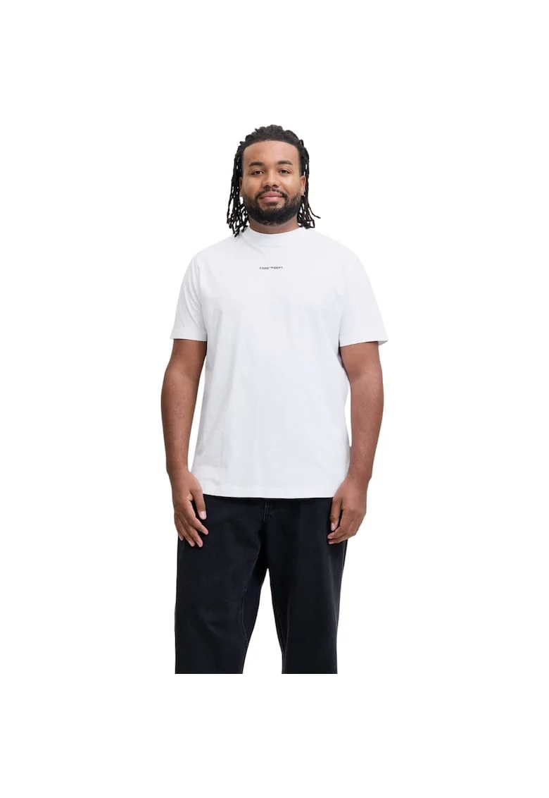 Tricou JACK &JONES Cover Script Back PLS 50192, Alb