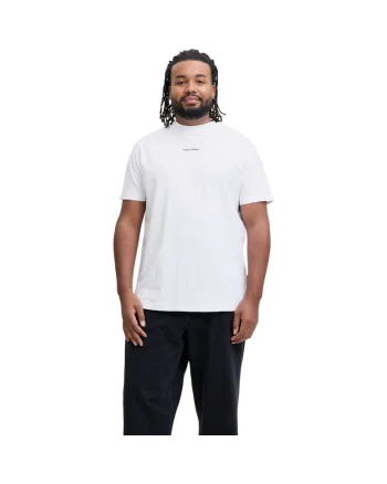 Tricou JACK &JONES Cover Script Back PLS 50192, Alb
