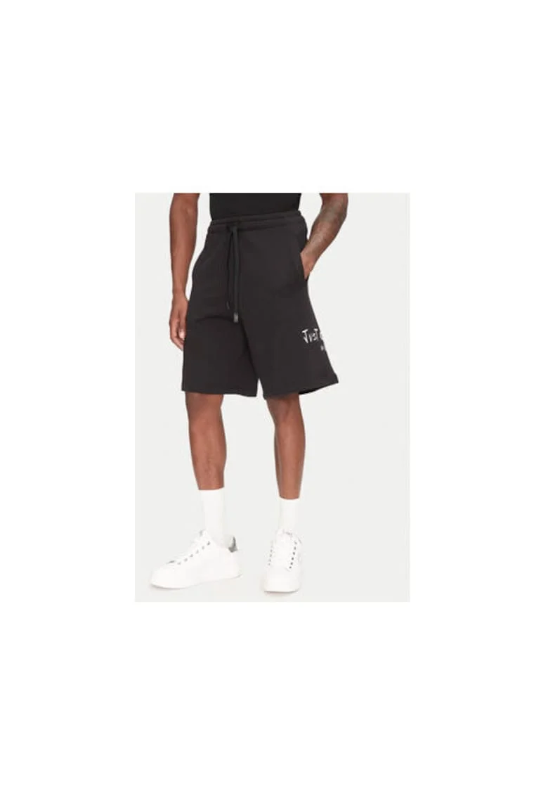 Pantaloni scurti sport barbati  78OADT07 CF500, Bumbac, 39745, Negru