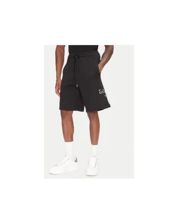 Pantaloni scurti sport barbati  78OADT07 CF500, Bumbac, 39745, Negru