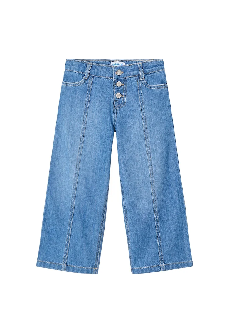 Pantaloni fete  3558, Bumbac/Lyocell, 65555, Bleumarin