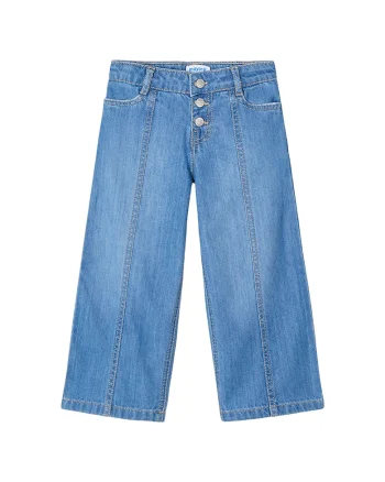 Pantaloni fete  3558, Bumbac/Lyocell, 65555, Bleumarin