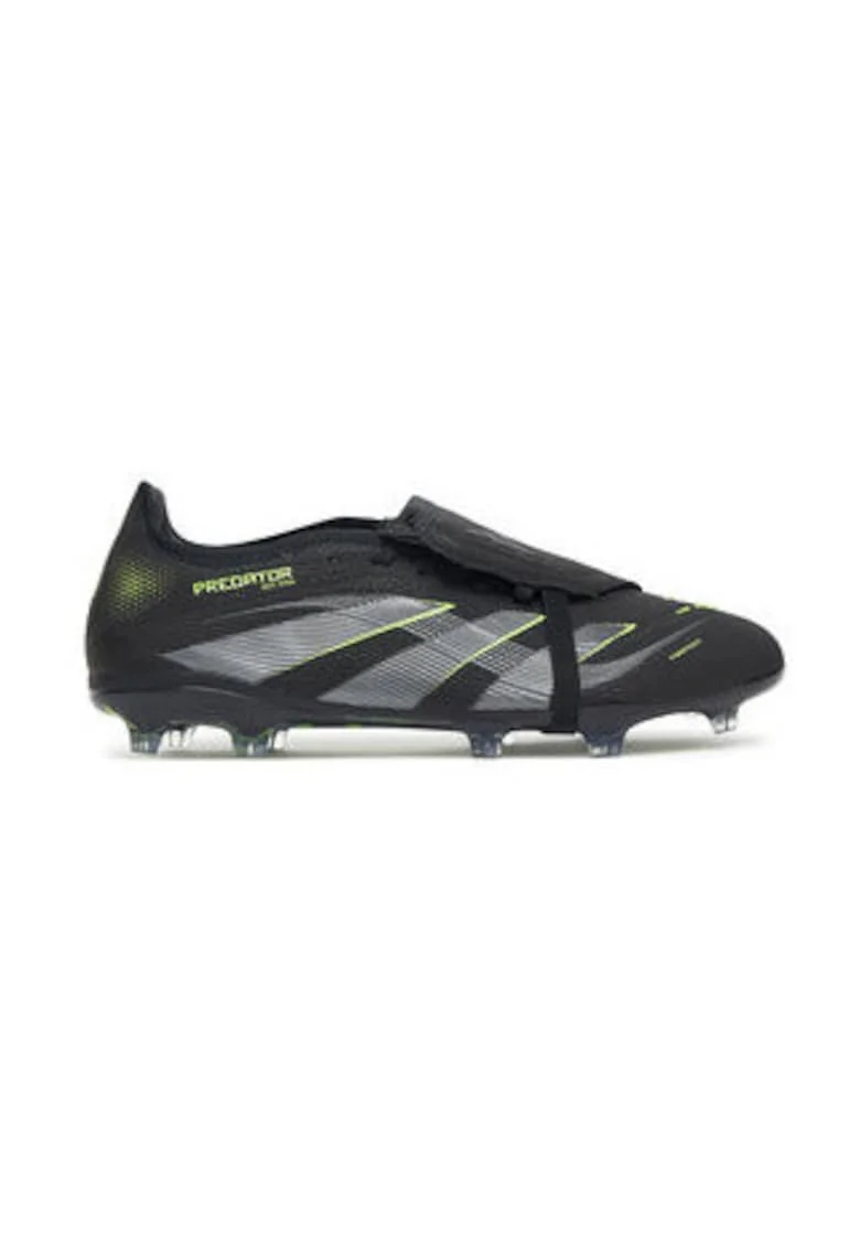 Pantofi sport din piele ecologica cu accente contrastante, pentru fotbal