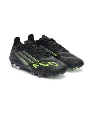 Pantofi sport din material textil cu accente contrastante, pentru fotbal