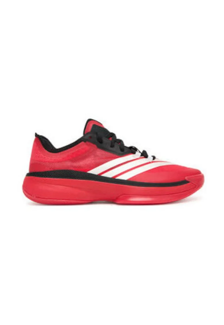 Pantofi din material textil cu model colorblock si sireturi pentru baschet