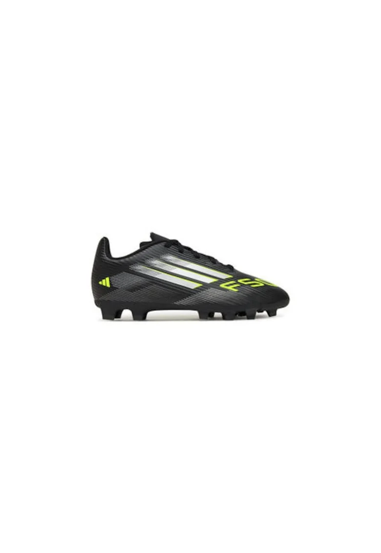 Pantofi de piele ecologica cu accente contrastante si crampoane, pentru fotbal