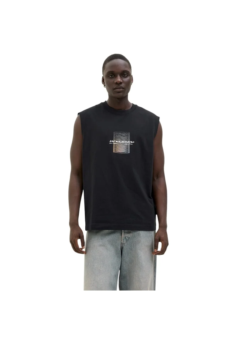 Maiou JACK &JONES Alma Sleeveless Crew 48313, Negru