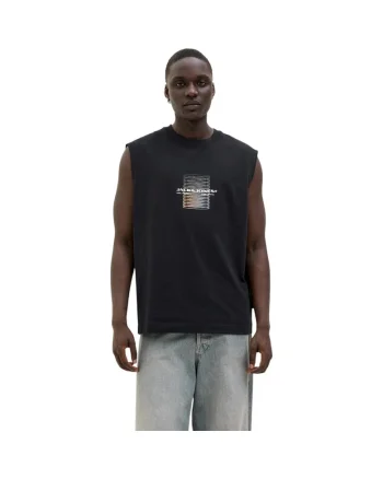 Maiou JACK &JONES Alma Sleeveless Crew 48313, Negru