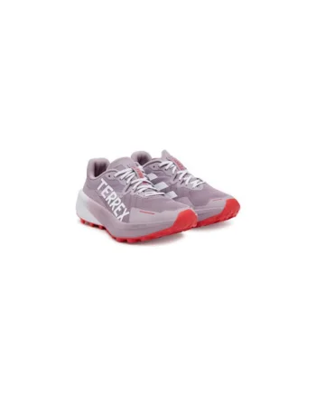 Pantofi sport din material textil cu logo si sireturi, pentru alergare